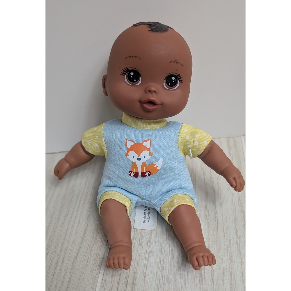 Walmart My Sweet Love Baby Doll 8" Fox Outfit Blue Yellow Dot AA or Hispanic boy